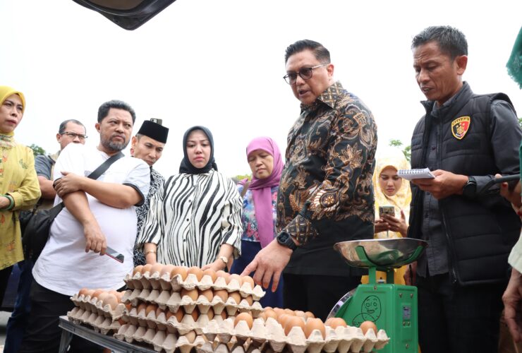 Satgas Saber Pangan Sidak Pasar Cekkeng, Harga Bahan Pokok Relatif Stabil