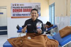 Sambut HUT ke-75 Humas Polri, Polres Bulukumba Kumpulkan 10 Kantong Darah